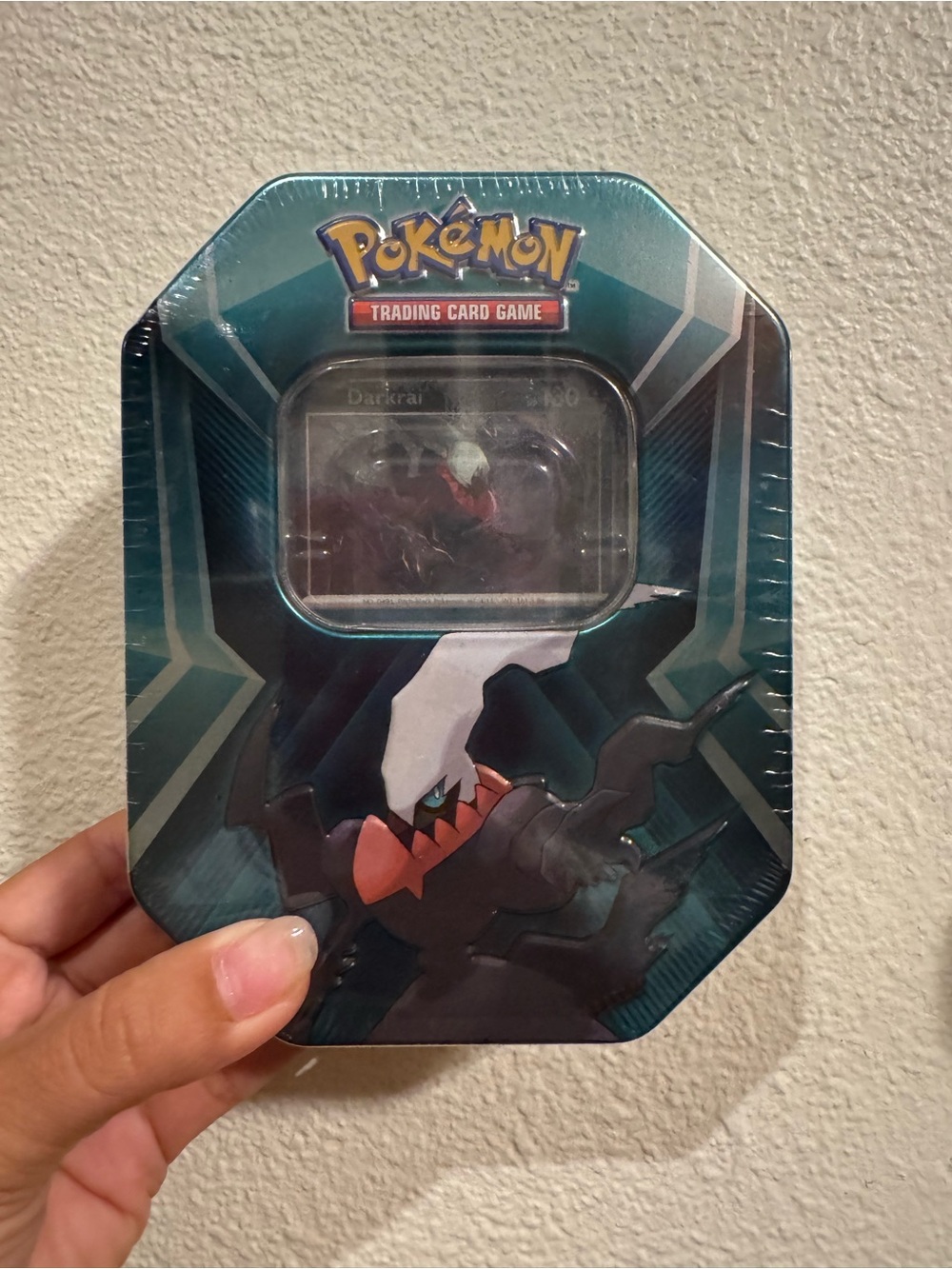 Pokemon Darkrai Trading Card Game Tin - Teal, Black, Red